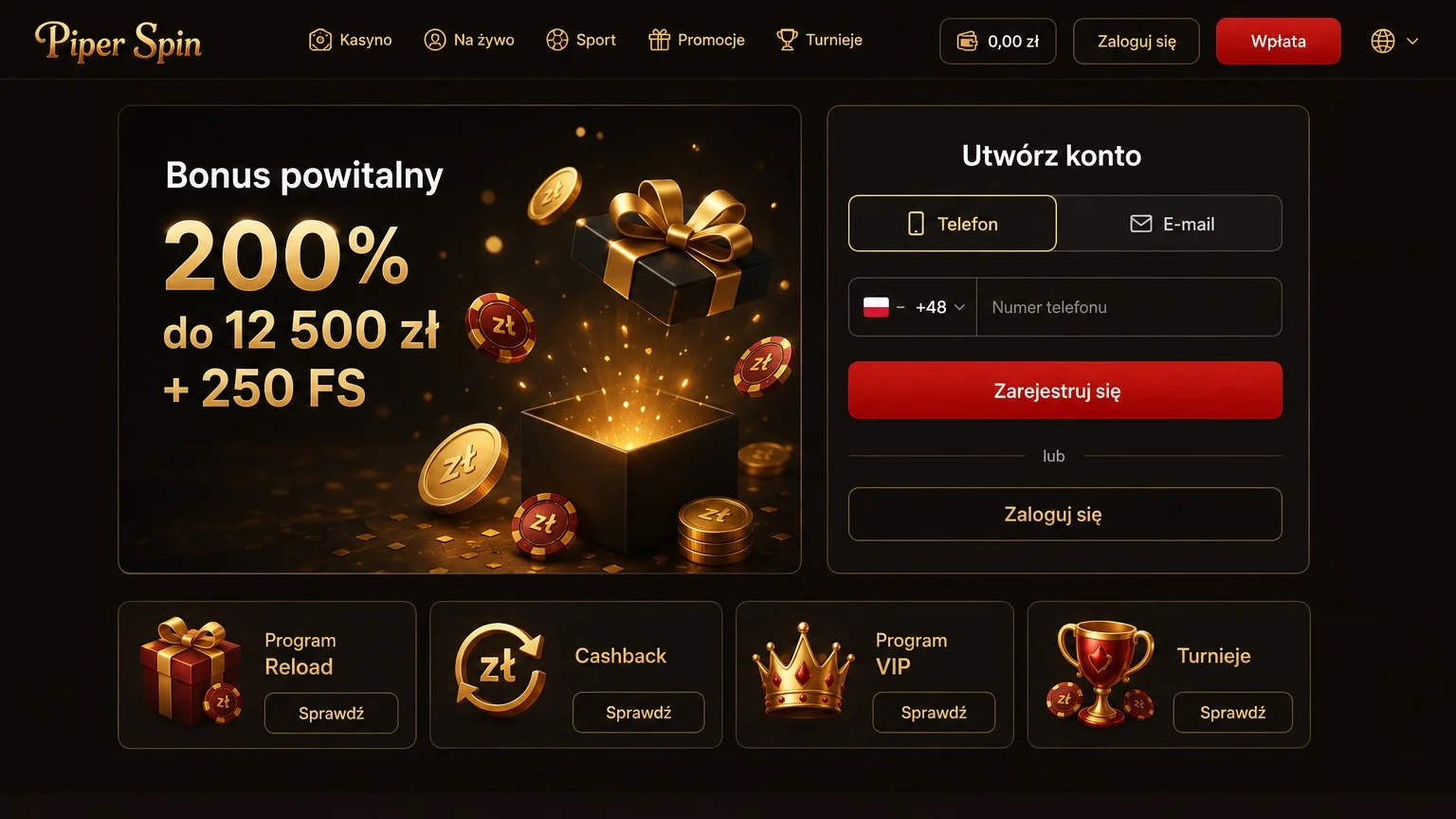 Rejestracja w PiperSpin Casino – jak założyć konto krok po kroku? instrukcja Rejestracja w PiperSpin Casino – jak założyć konto krok po kroku?
